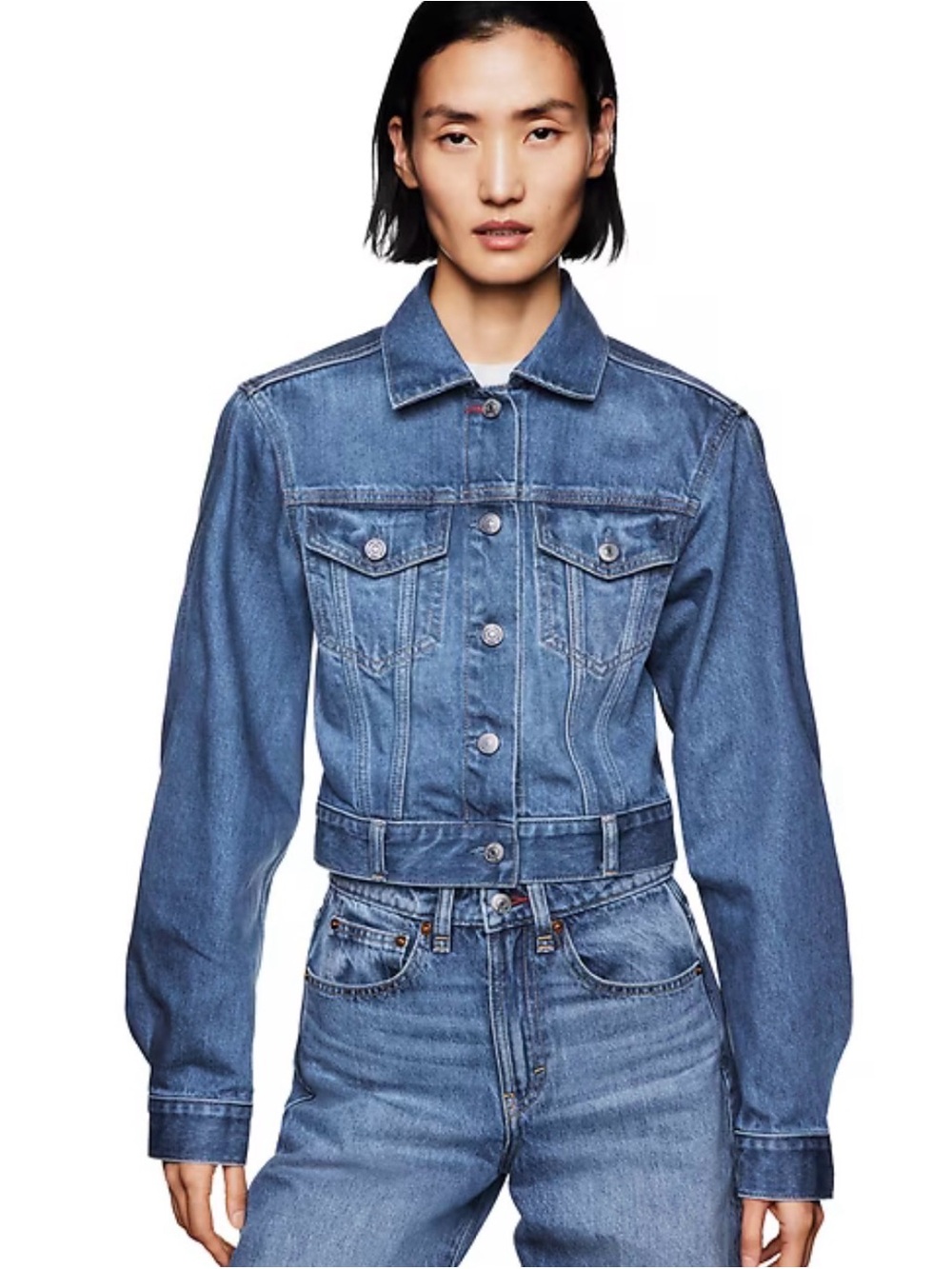 💙 GAP x Victoria Beckham Relaxed Crop Denim Jacket 💙